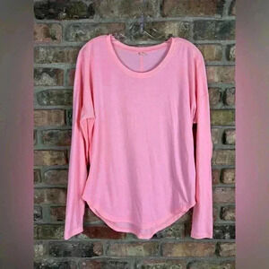 Lucy Tech Ladies Small Super Soft Pink Long Sleeve Activewear Top Yoga Running